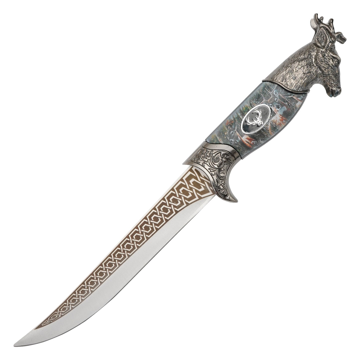 11.5" Deer Head Handle | Collectible Display Dagger