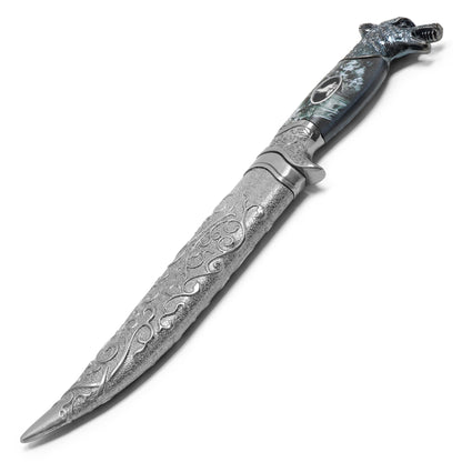 11" Wolf Head Handle | Collectible Display Dagger