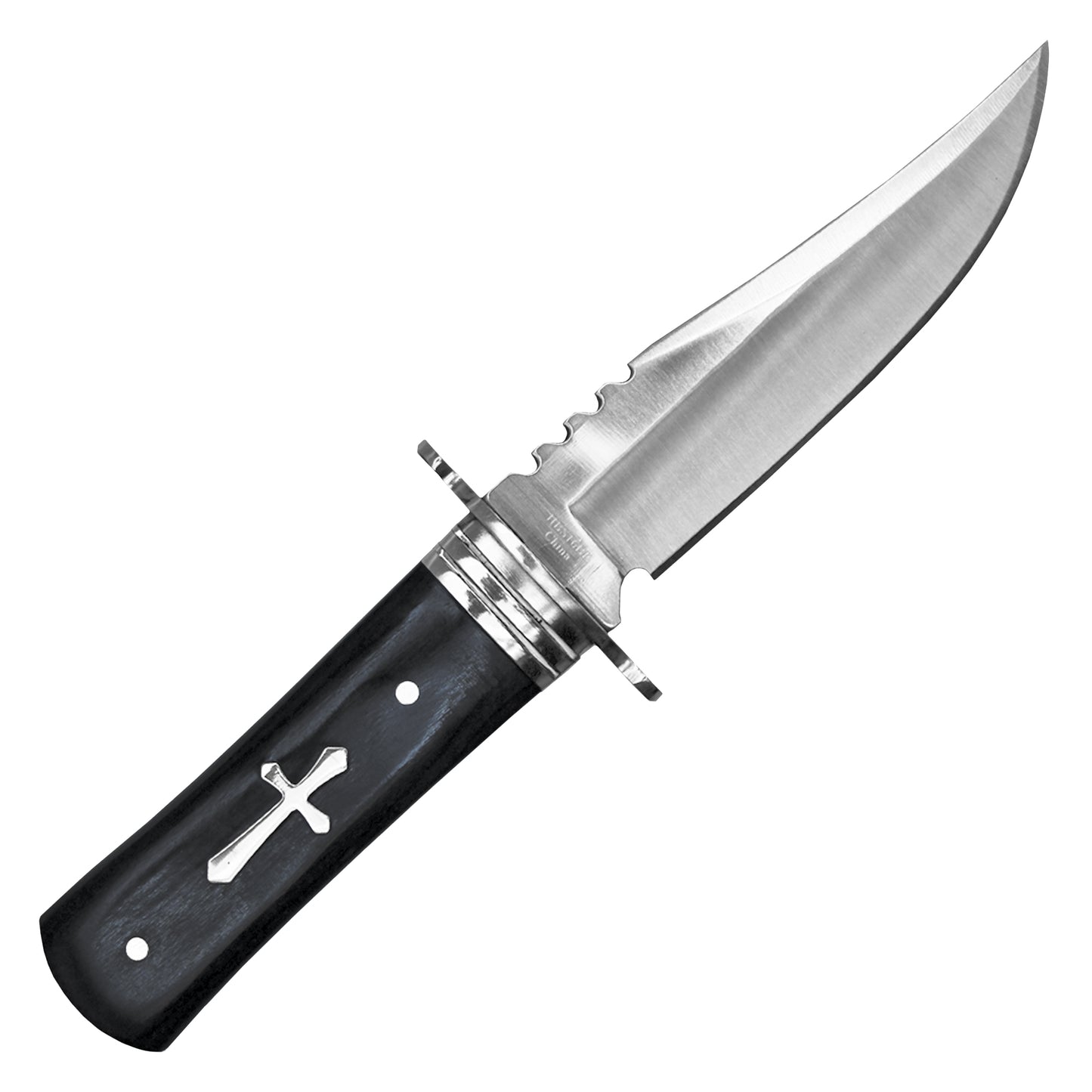 Buckshot - 8" Cross Inlay | Fixed Blade Hunting Knife