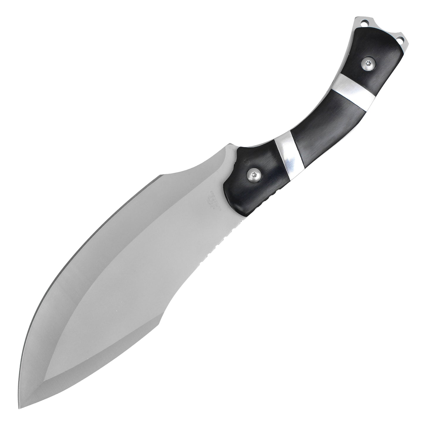 Buckshot Knives - 12" Satin Steel| Fixed Blade Hunting Knife