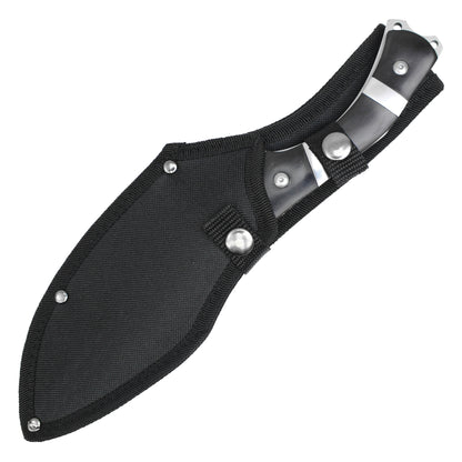 Buckshot Knives - 12" Satin Steel| Fixed Blade Hunting Knife