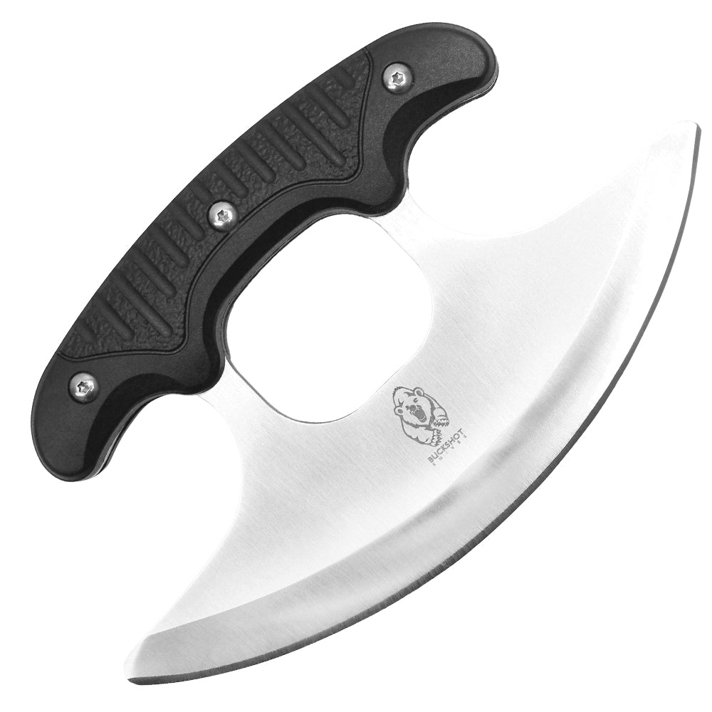 Buckshot - 6.75" Black Wood Ulu Knife