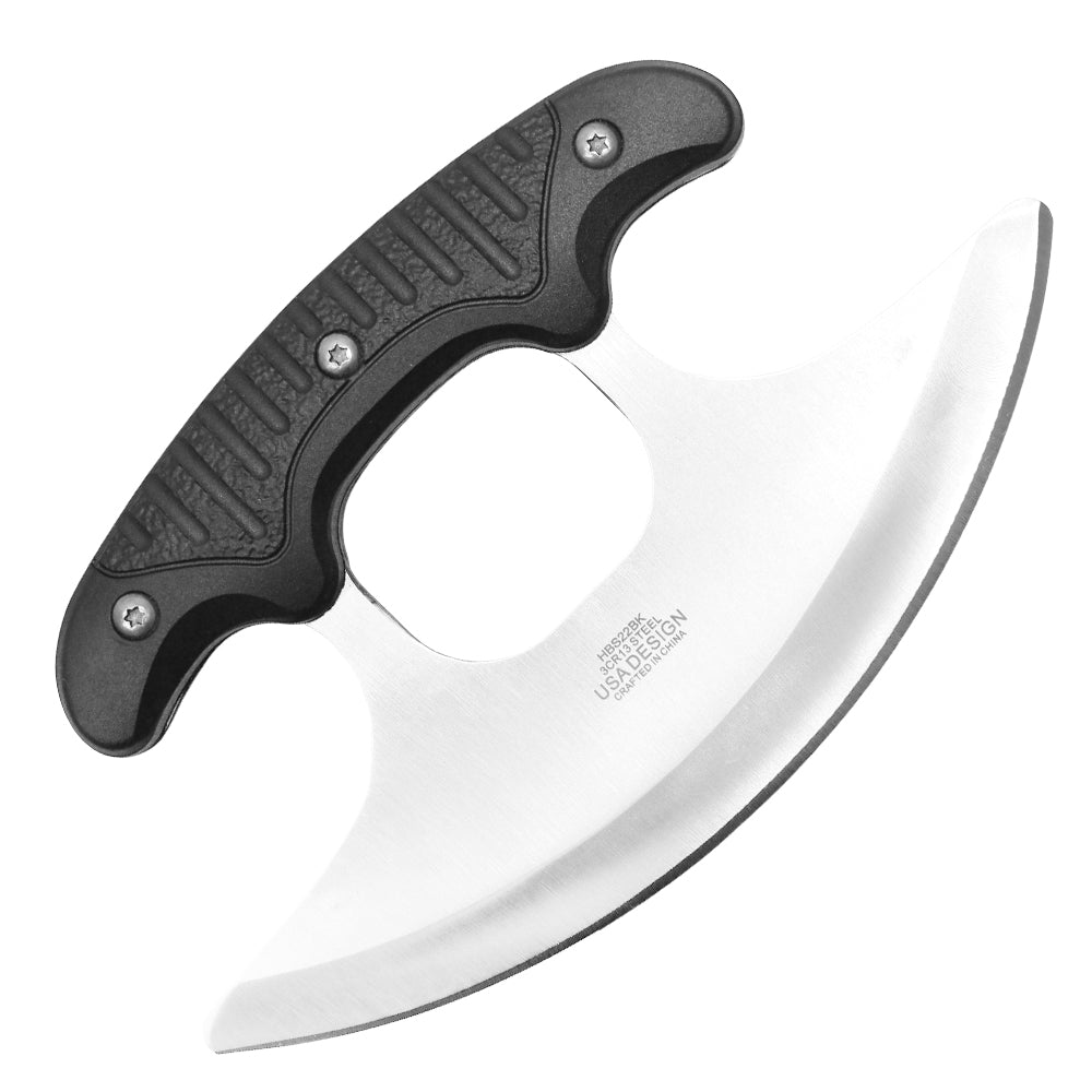 Buckshot - 6.75" Black Wood Ulu Knife