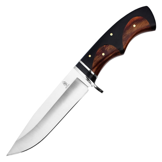Buckshot Knives - 11" Black & Wood Hunter | Fixed Blade Hunting Knife