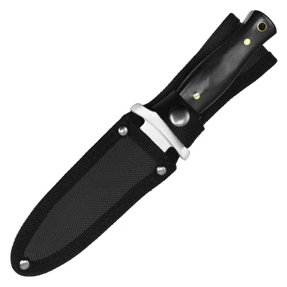Buckshot - 9" Black Wood Hunting Dagger