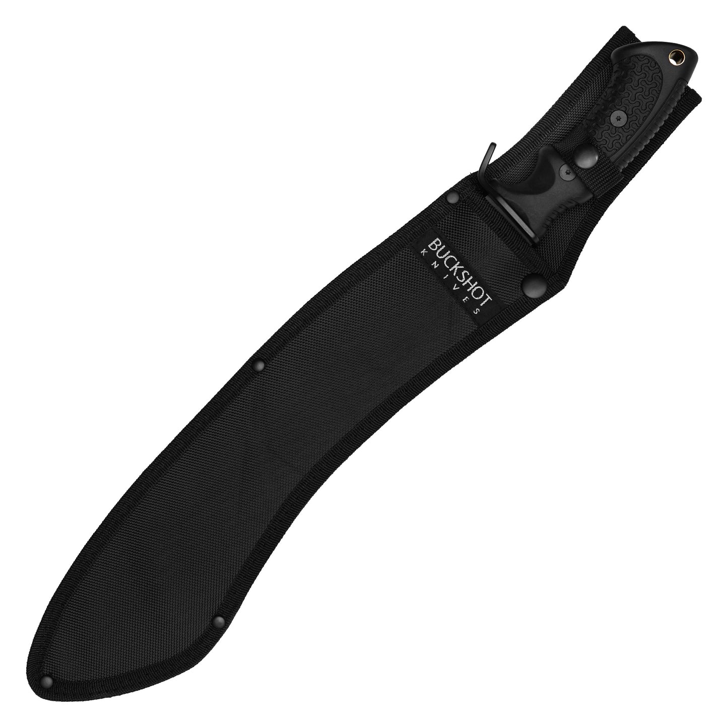 Buckshot Knives - 19.5" Tactical Black Machete | Fixed Blade