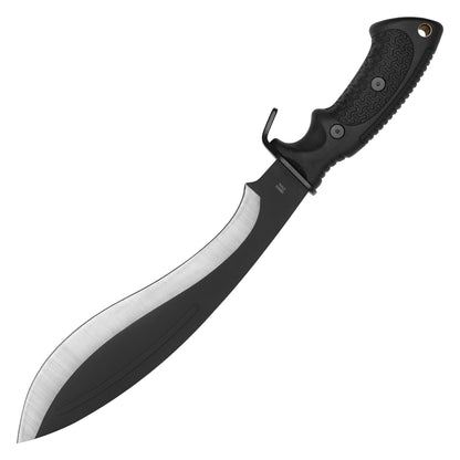 Buckshot Knives - 15.5" Black Tactical Kukri Machete | Fixed Blade