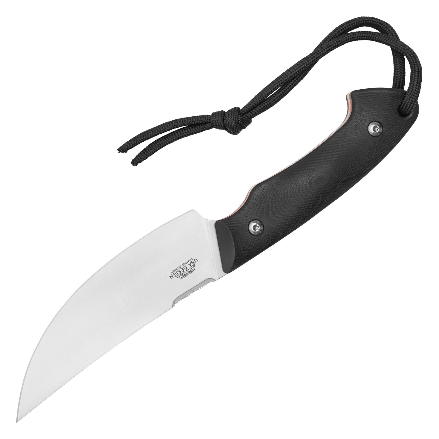 Buckshot Knives - 8.75" Black Textured D2 | Fixed Blade Hunting Knife