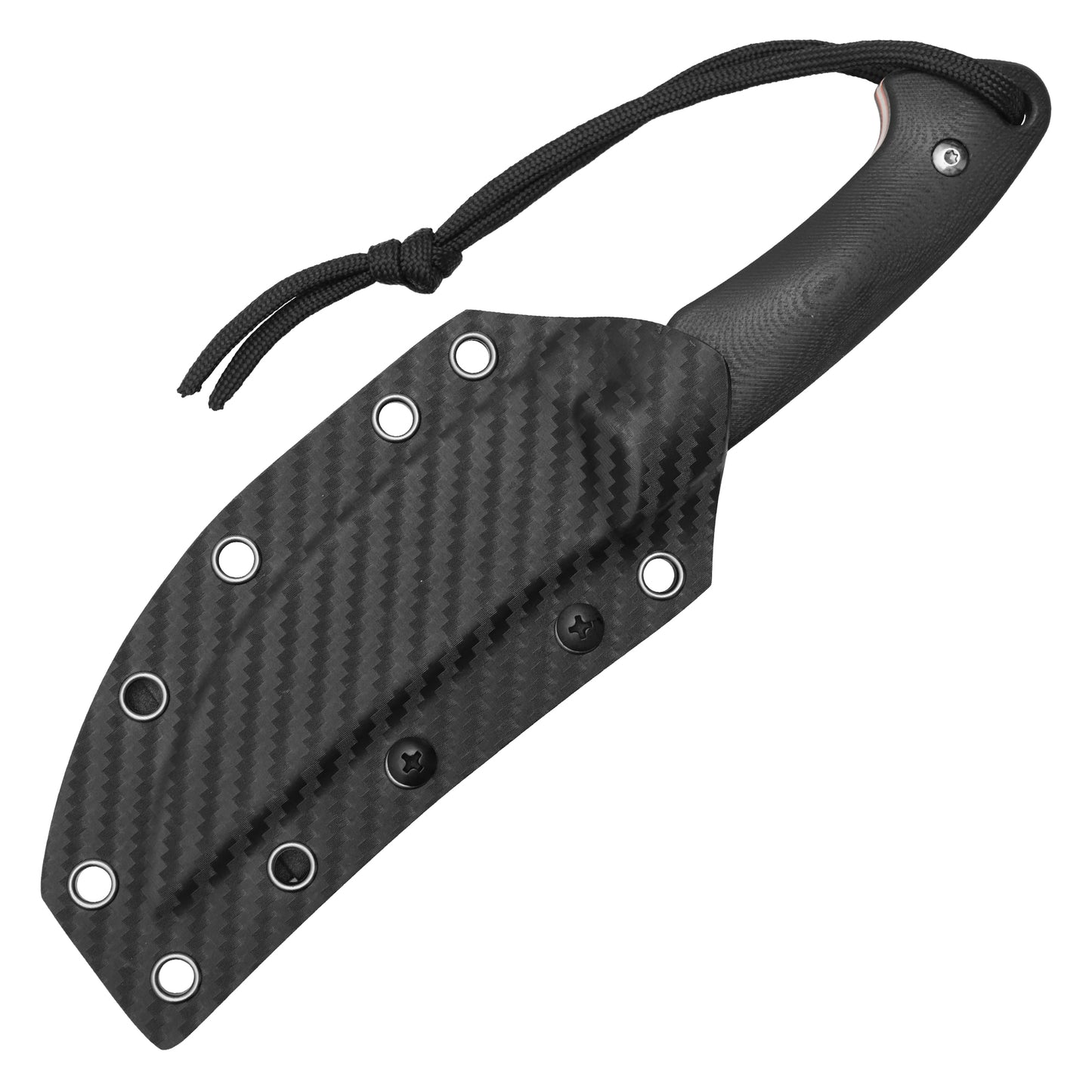 Buckshot Knives - 8.75" Black Textured D2 | Fixed Blade Hunting Knife