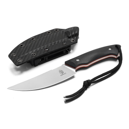 Buckshot Knives - 8.75" Black Textured D2 | Fixed Blade Hunting Knife