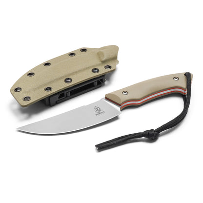 Buckshot Knives - 8.75" Desert Textured D2 | Fixed Blade Hunting Knife