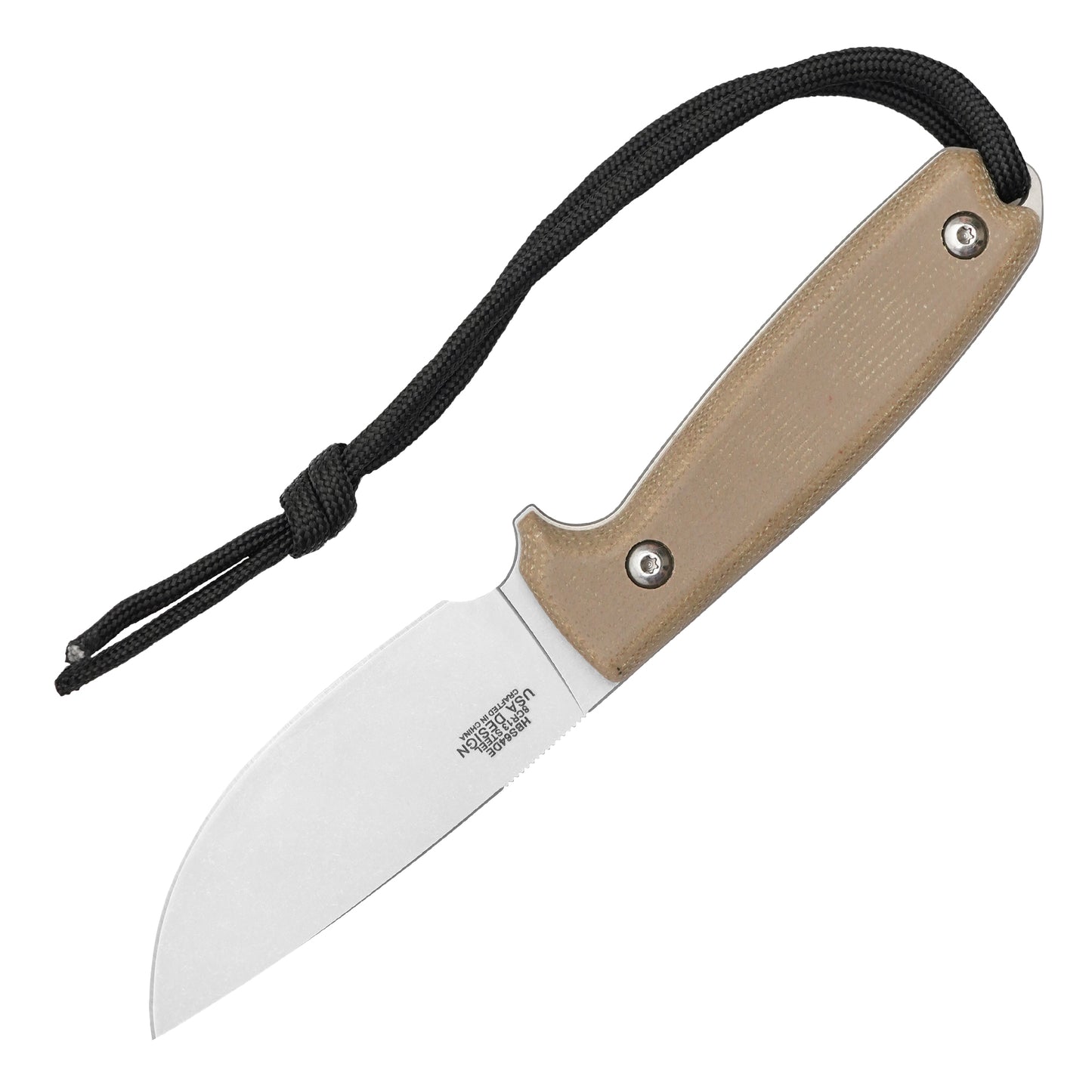 Buckshot Knives - 7.25" Desert Compact D2 | Fixed Blade Hunting Knife