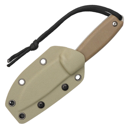 Buckshot Knives - 7.25" Desert Compact D2 | Fixed Blade Hunting Knife