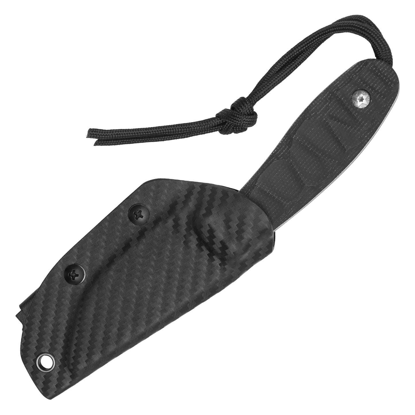 Buckshot Knives - 7.5" Black Grip D2 | Fixed Blade Hunting Knife