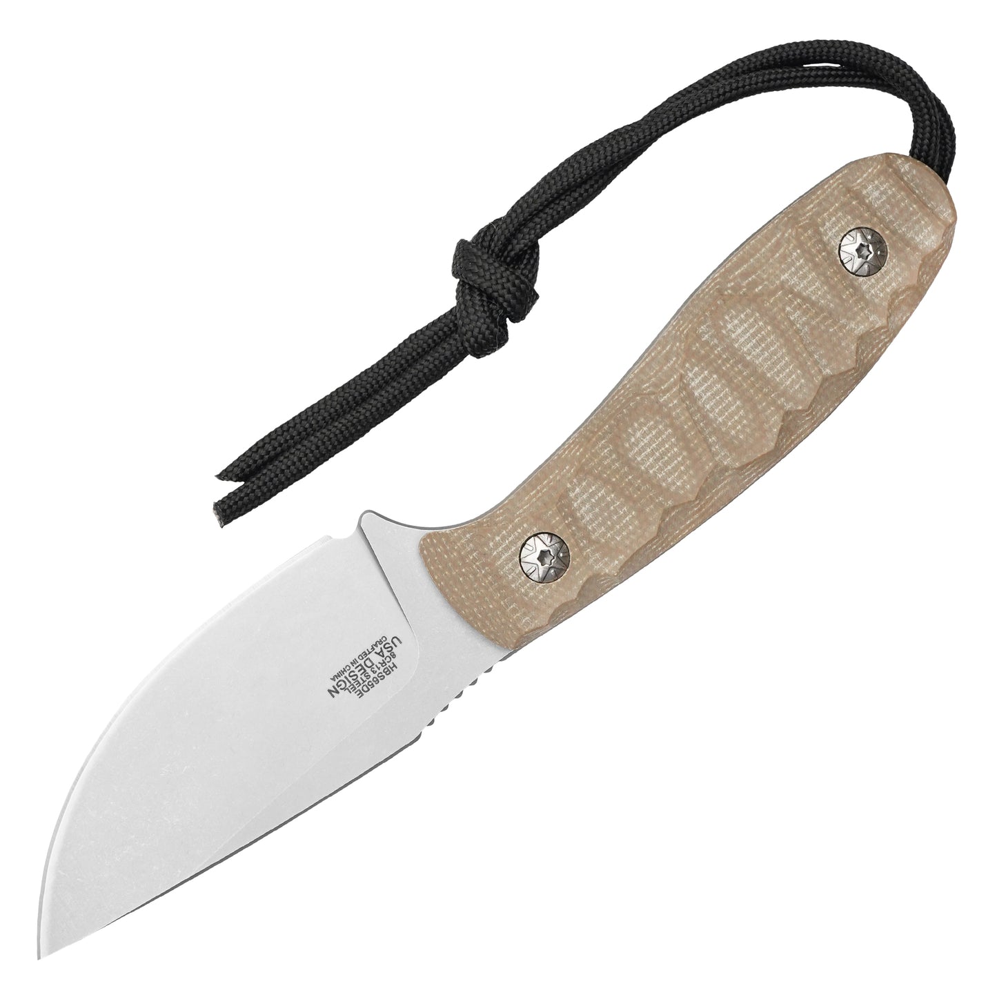 Buckshot Knives - 7.5" Desert Grip D2 | Fixed Blade Hunting Knife