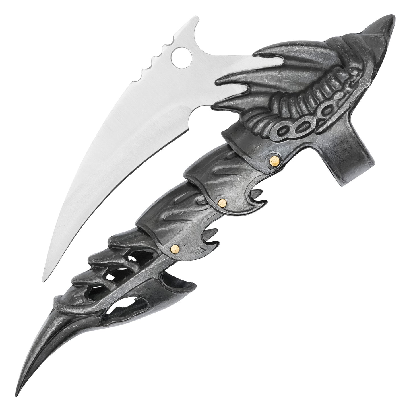 5.25" Bladed Finger Metal Armor | Dragon Claw Tactical Knuckle Gear