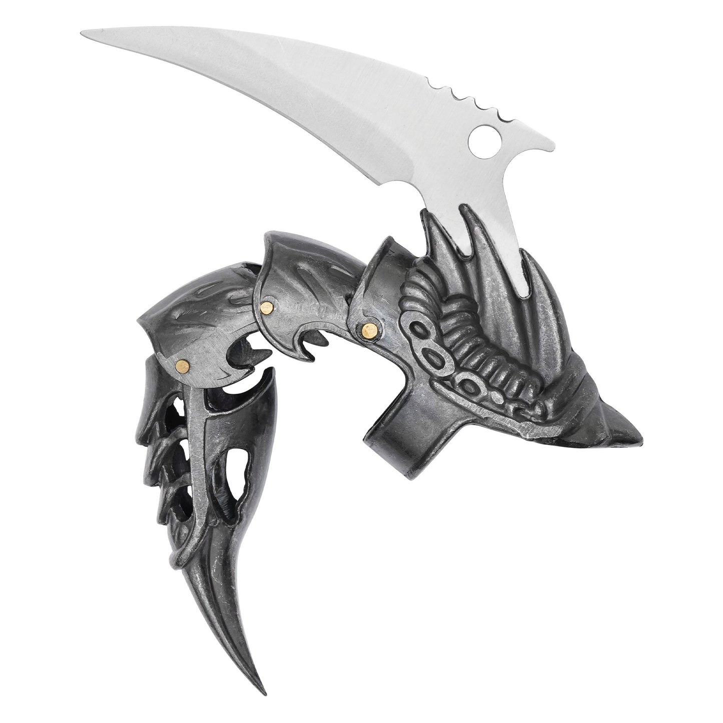 5.25" Bladed Finger Metal Armor | Dragon Claw Tactical Knuckle Gear