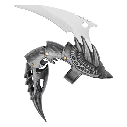 5.25" Bladed Finger Metal Armor | Dragon Claw Tactical Knuckle Gear