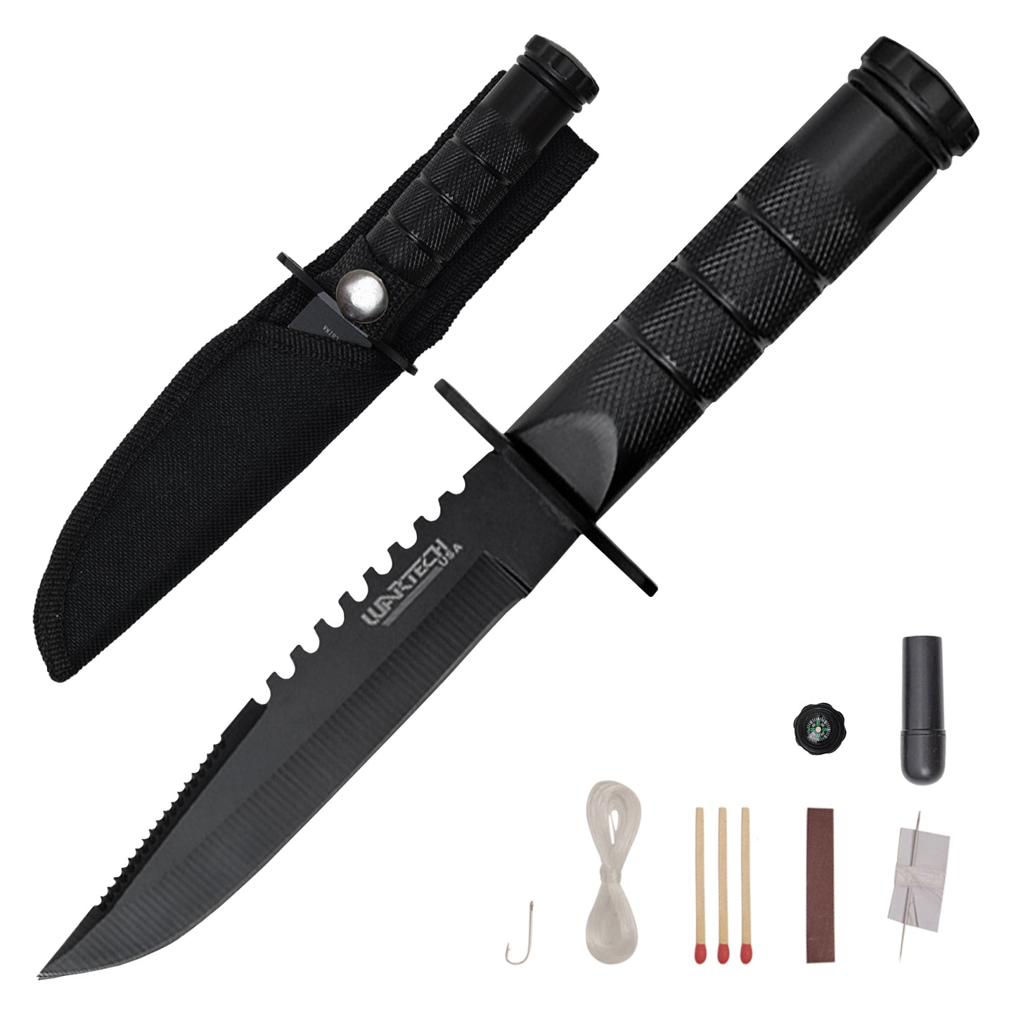 Wartech - 8.5" Survival Edge | Fixed Blade Hunting Knife