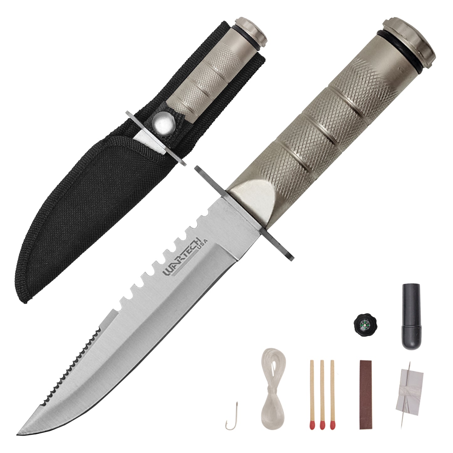 Wartech – 8.5" Survival Knife | Fixed Blade Hunting Knife
