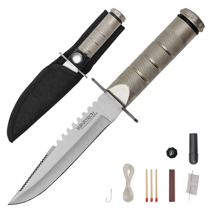 Wartech – 8.5" Survival Knife | Fixed Blade Hunting Knife