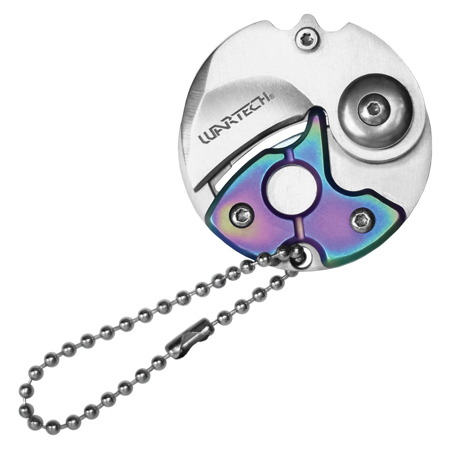 Wartech - 2.5" Rainbow Coin Knife | Folding Pocket Knife