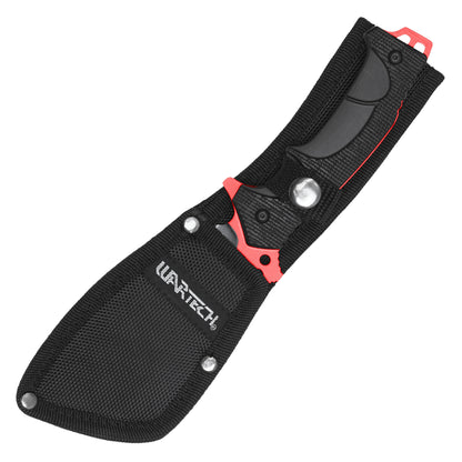 Wartech – 9" Red Tactical Knife | Fixed Blade Knife