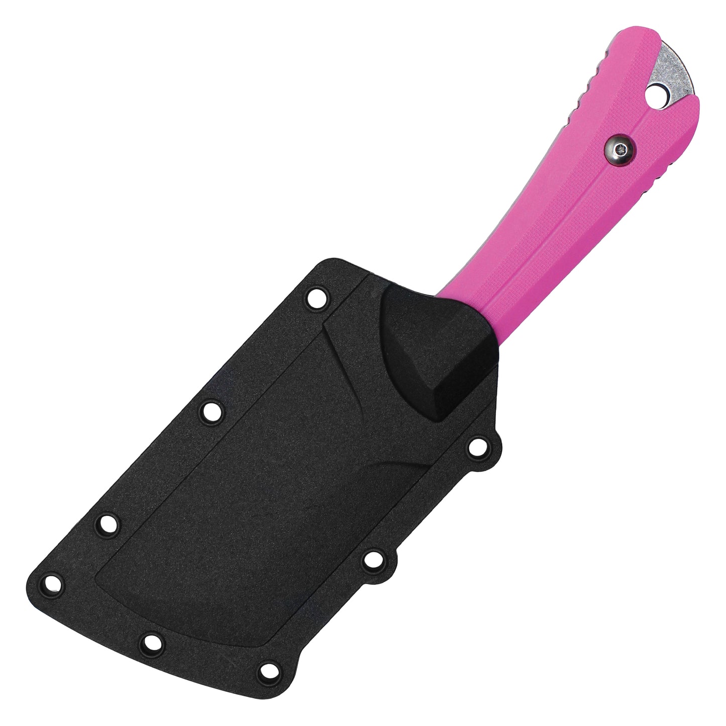 Wartech - 7.5" Stonewashed Blade and Pink ABS Handle | Fixed Blade Hunting Knife