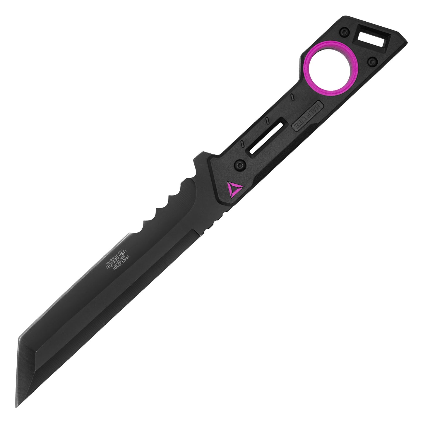 Wartech - 12.5" Pink Cyber Hunting Knife Replica | Collectible Display Tactical Knife