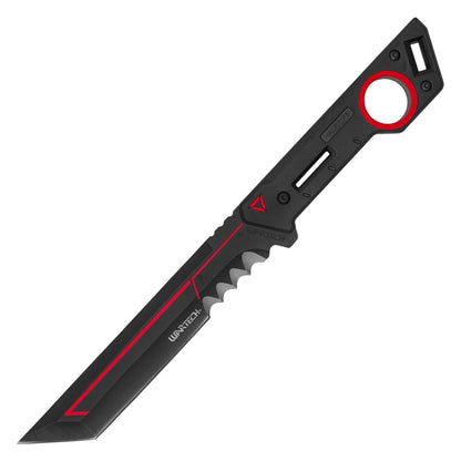 Wartech - 12.5" Red Cyber Hunting Knife Replica | Collectible Display Tactical Knife