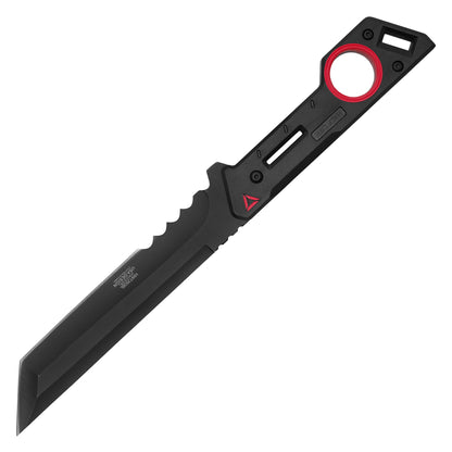 Wartech - 12.5" Red Cyber Hunting Knife Replica | Collectible Display Tactical Knife