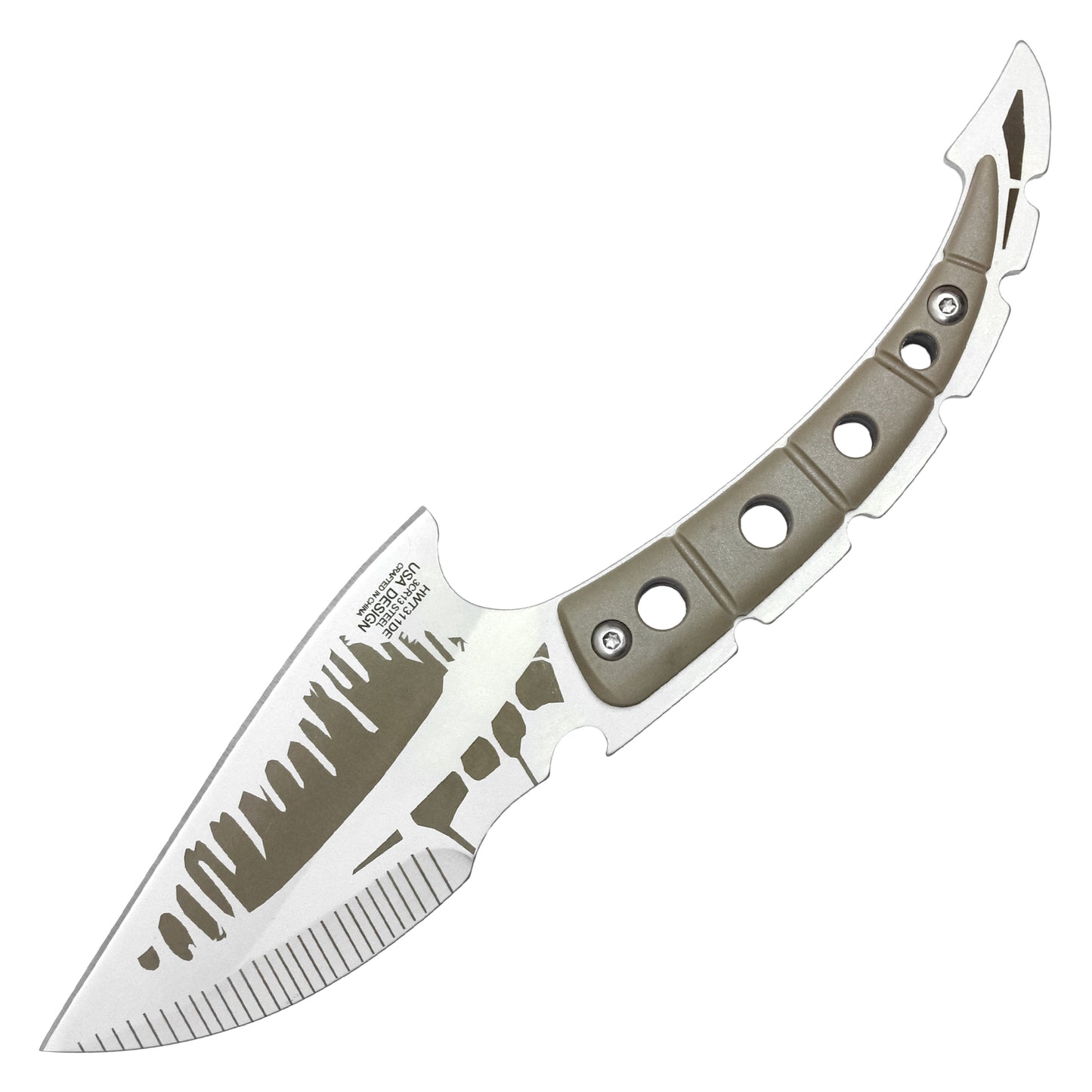 Wartech - 8.25" Desert Tan Fossil Knife