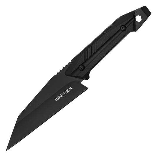 Wartech - 9” Black Tanto | Fixed Blade Tactical Knife