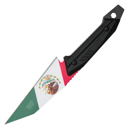 Wartech - 9” Mexico Flag Tanto | Fixed Blade Tactical Knife