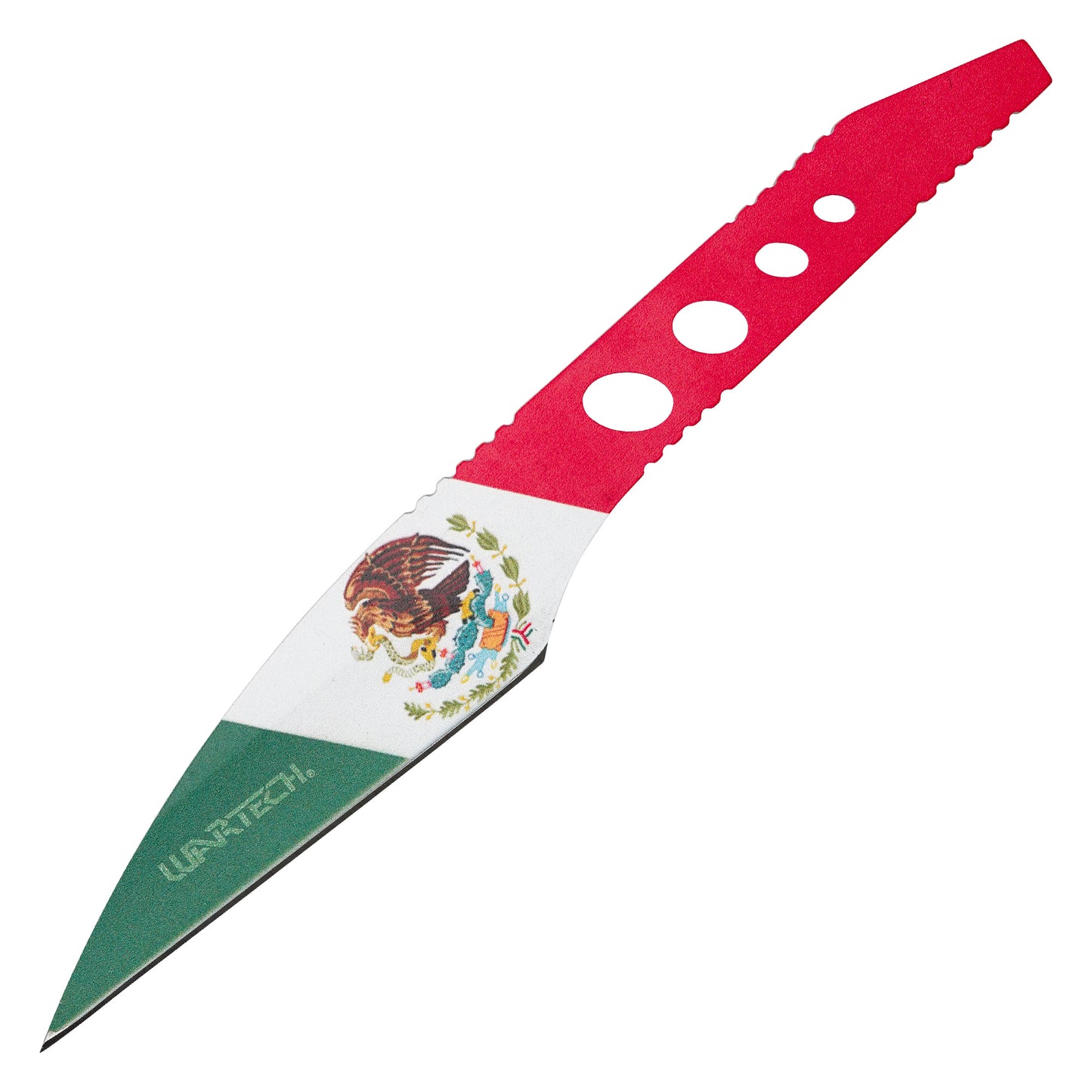 Wartech - 9” Mexico Flag Tanto | Fixed Blade Tactical Knife