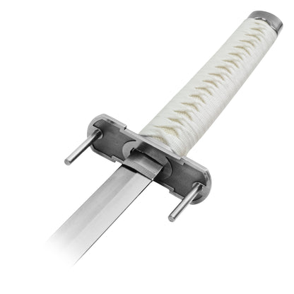 42" White Hero Sword | Collectible Carbon Steel Katana