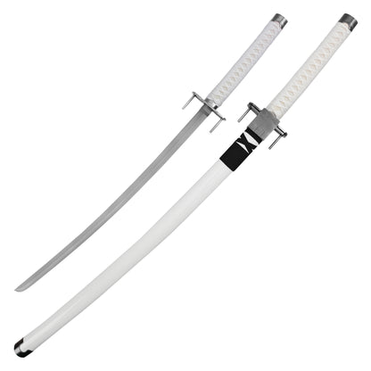 42" White Hero Sword | Collectible Carbon Steel Katana