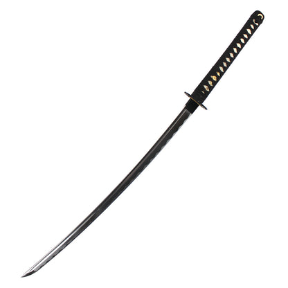 40" Black Katana w/ Crane Tsuba | Collectible Stainless Steel Sword