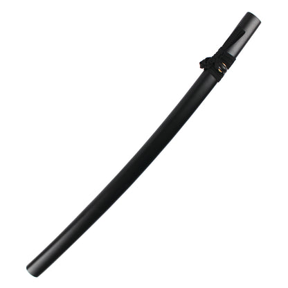 40" Black Katana w/ Crane Tsuba | Collectible Stainless Steel Sword