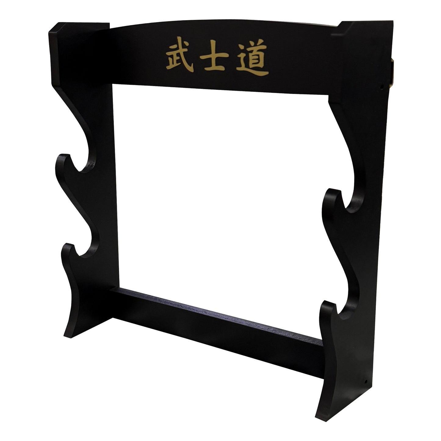 Black Katana Wall Stand | Dual Sword Display Rack