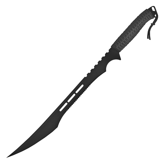 27.125" Black Fabric Wrapped Machete | Fixed Blade