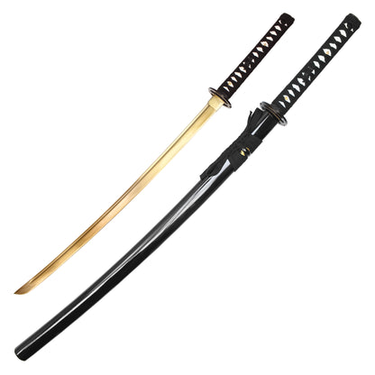 40" Gold Carbon Steel | Hand Forged Katana Display Sword