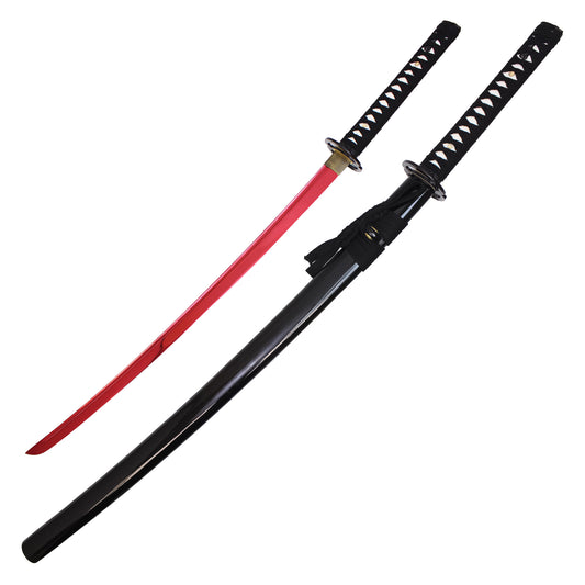 40" Red Carbon Steel | Hand Forged Katana Display Sword