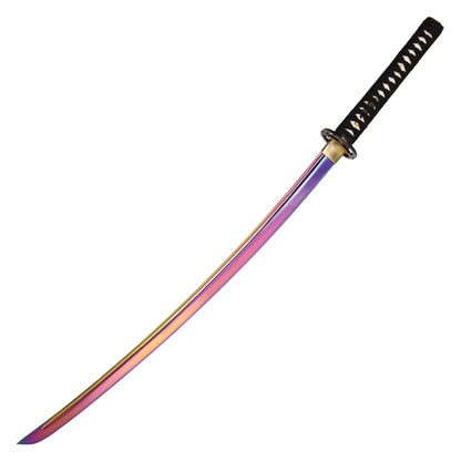40" Rainbow Carbon Steel | Hand Forged Katana Display Sword