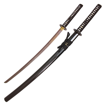 40" Acid Damascus Steel | Hand Forged Katana Display Sword