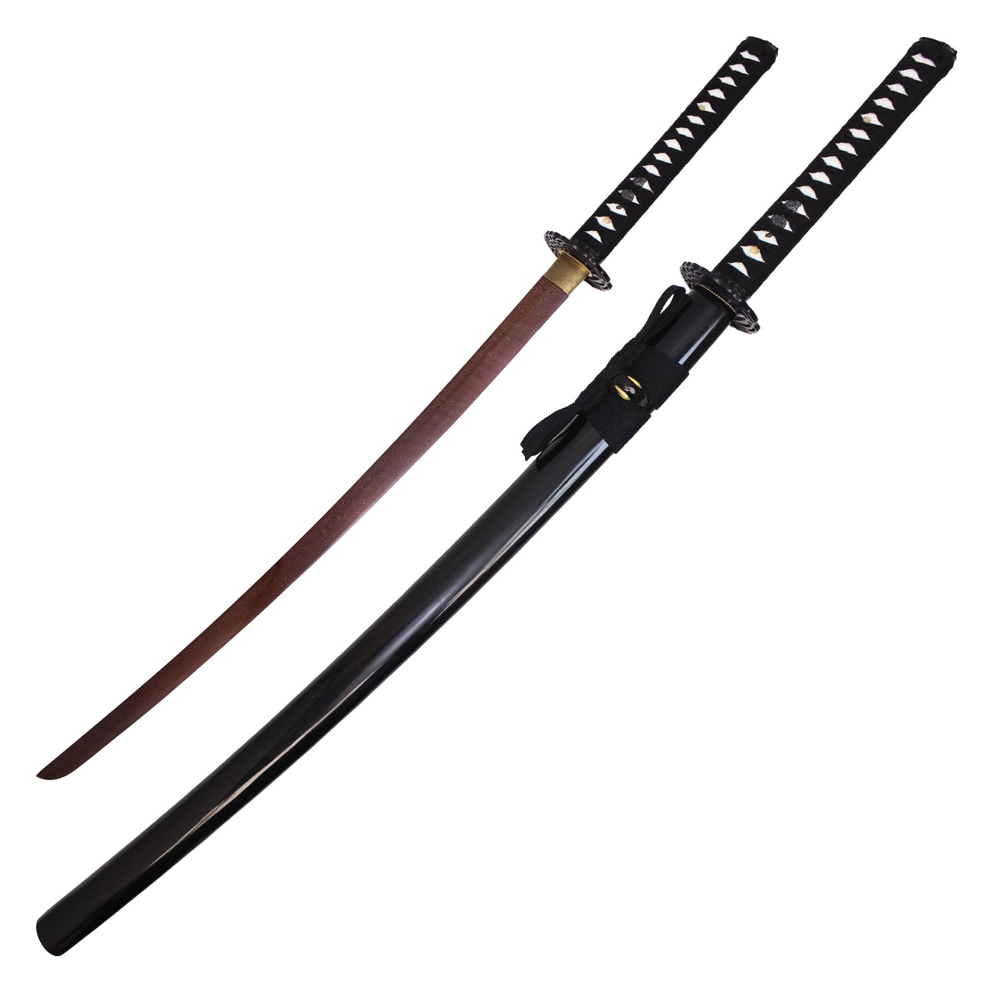 40" Fire Damascus Steel | Hand Forged Katana Display Sword