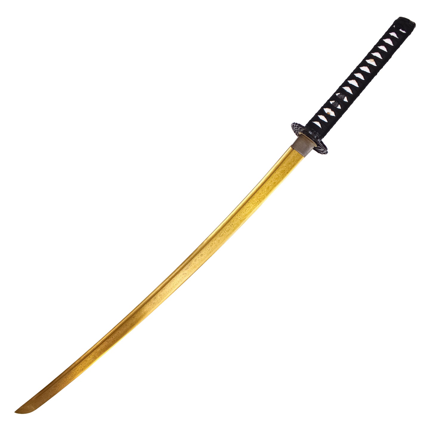 40" Gold Damascus Steel | Hand Forged Katana Display Sword