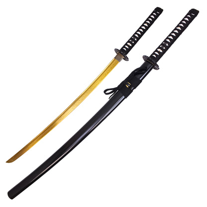 40" Gold Damascus Steel | Hand Forged Katana Display Sword
