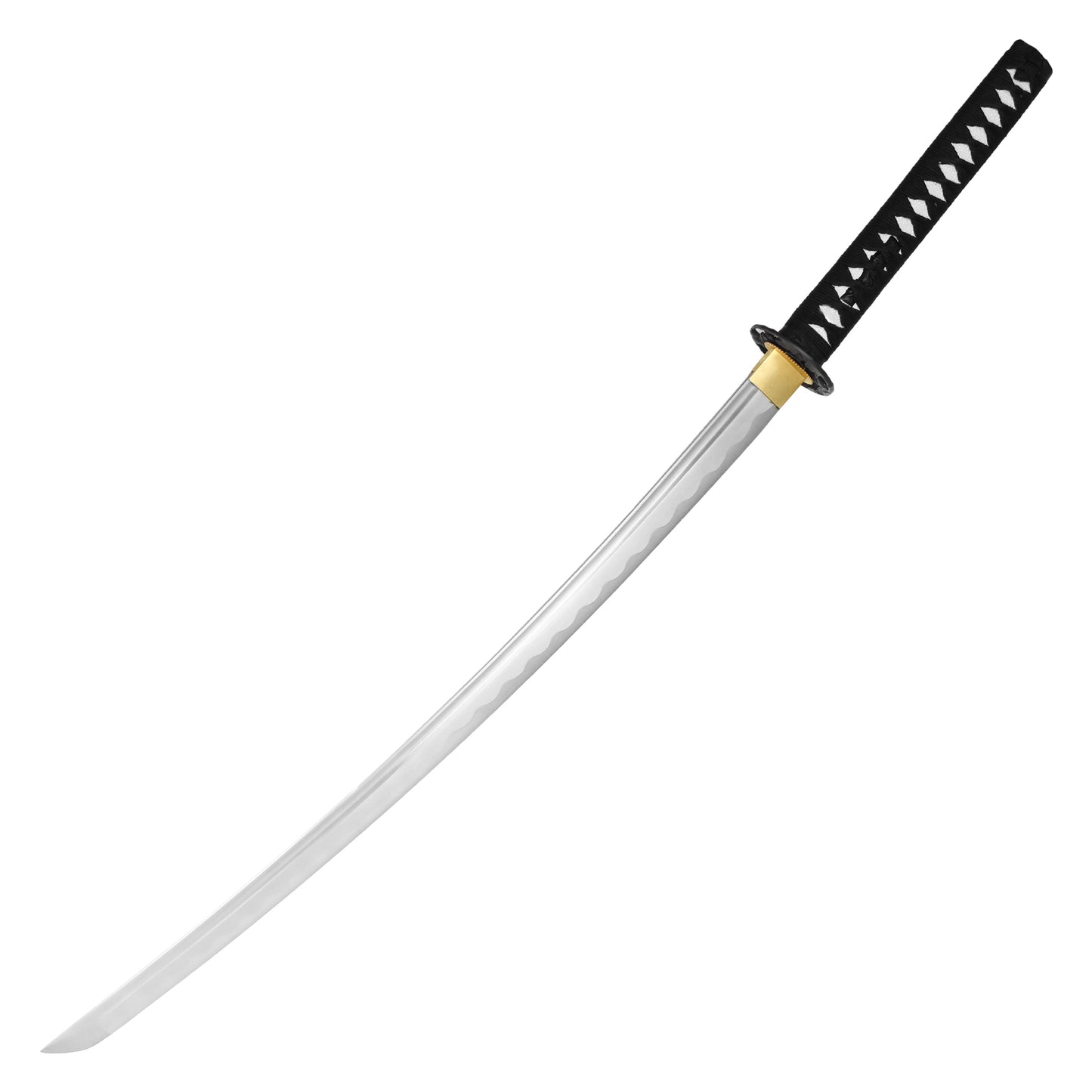 40" Etched Black Carbon Steel | Hand Forged Katana Display Sword