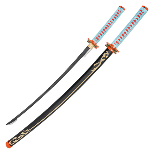 39.25" Blue Flower Katana | Katana